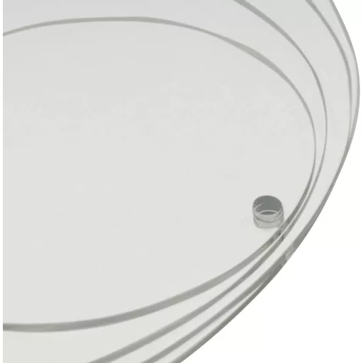 Medalion Rotund Transparent din Acril EH Design cu Orificiu - Material de Bază Decorativ Artizanal pentru Confecționare Bijuterii