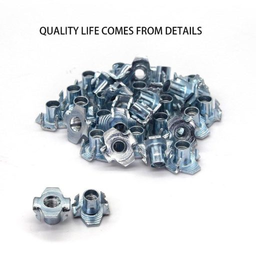 ATNSDPB 30ks M6 T-matica pre lezecké steny, drevené lezecké úchyty - 4-zubové, závitové, 10,5mm