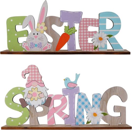 Decorațiune de Paște pentru Copac, cu Inscripțiile "Easter" și "Tavasz" (Primăvară) - AoHkers