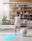 Blurams 360° beltéri WiFi biztonsági kamera 2K felbontással, éjjellátó, Alexa és Google kompatibilis