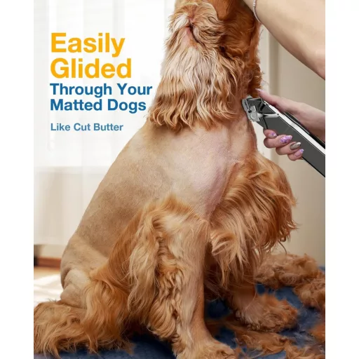 Mașină de tuns profesională pentru câini cu păr lung oneisall, rezistentă la apă IPX7, 6700 RPM