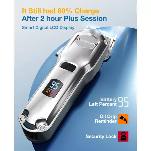 Mașină de tuns profesională pentru câini cu păr lung oneisall, rezistentă la apă IPX7, 6700 RPM