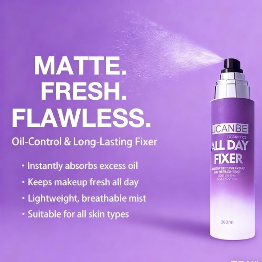 Fixačný sprej na make-up UCANBE 200 ml, zmatňujúci a dlhotrvajúci efekt