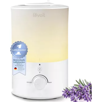   Levoit Hálószobai Párásító, Ultrahangos Hideg Köd, Automatikus Leállás, 25 dB, 25 Óra, 3L