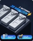 Holy Stone HS430 Mini Összecsukható Drón 1080P Kamerával, 3 Akkumulátorral, FPV Átvitellel, Hosszú Repülési Idővel, Kézmozdulattal Irányítha