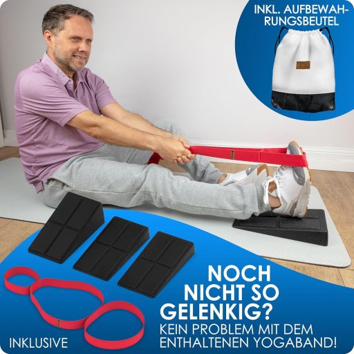 Weidebach 3 részes vádli nyújtó szett sávval és gyakorlatokkal