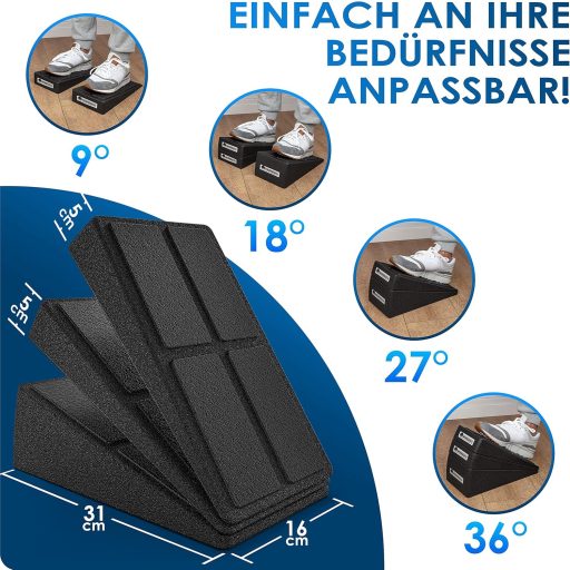 Weidebach 3 részes vádli nyújtó szett sávval és gyakorlatokkal