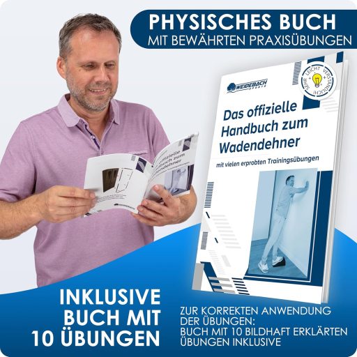 Weidebach 3 részes vádli nyújtó szett sávval és gyakorlatokkal