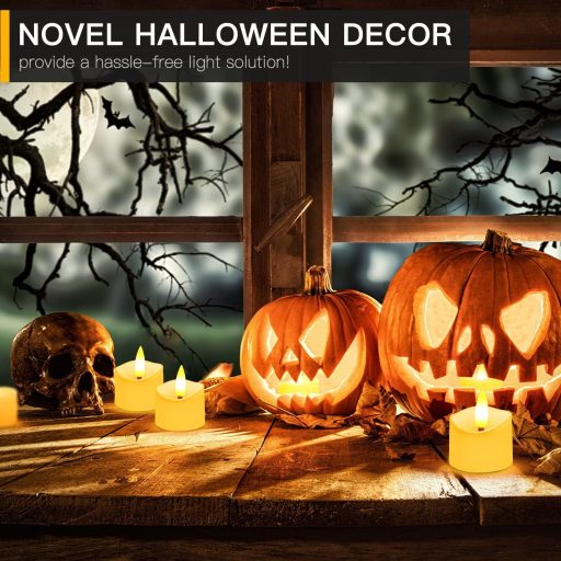 daphomeu 12 LED gyertyalámpa távirányítóval, időzítővel, füstmentes dekorációs lámpa