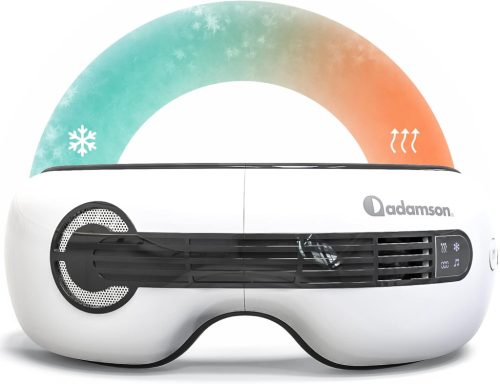 Masajor pentru ochi Adamson A80 - Terapie cald-rece, Bluetooth, Model 2024