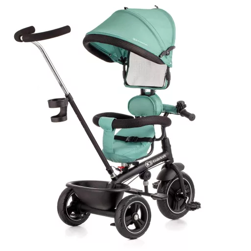 Kinderkraft Freeway 3u1 Tricikl Jogger Kolica Rotirajuće Sjedalo 9 mj-5 god Zelena
