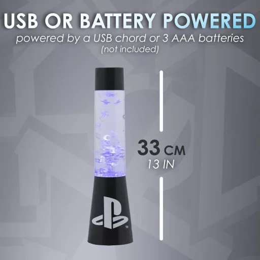 Paladone PlayStation Glitter Flow éjszakai lámpa 33 cm, többszínű hangulatlámpa
