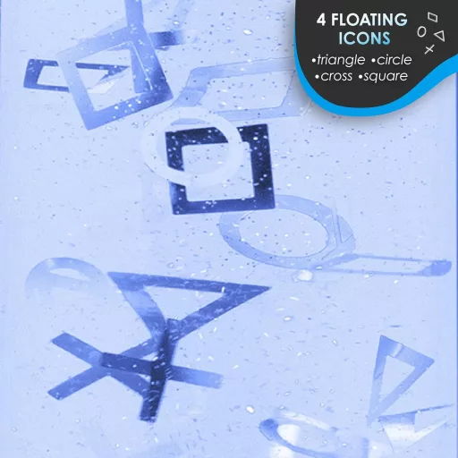 Paladone PlayStation Glitter Flow éjszakai lámpa 33 cm, többszínű hangulatlámpa