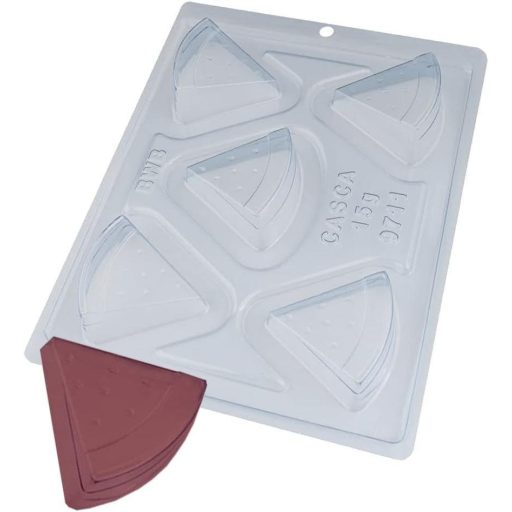 BWB 9711 Különleges szeletelő formával ellátott dinnye alakú 3 részes szilikon forma