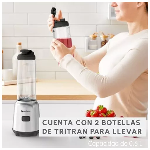 Moulinex Mix & Move 300W hordozható turmixgép 0,8L Tritan palackkal