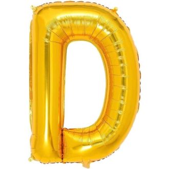   Zlatni folijski balon slova D za dekoraciju vjenčanja i rođendana