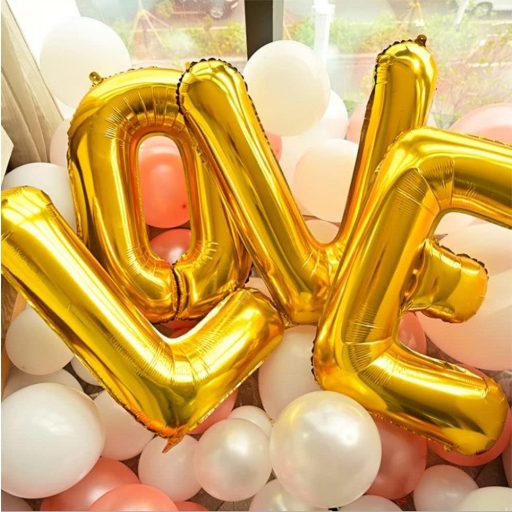 Zlatni folijski balon slova D za dekoraciju vjenčanja i rođendana
