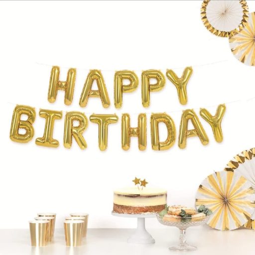 Zlatni folijski balon slova D za dekoraciju vjenčanja i rođendana