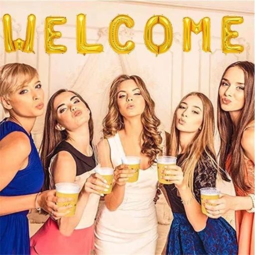 Zlatni folijski balon slova D za dekoraciju vjenčanja i rođendana