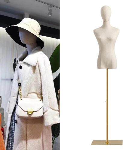 Mannequin de croitorie pentru femei Jueraori - Înălțime reglabilă (140-190 cm) Tors expunere rochii pentru cusut, confecționare haine