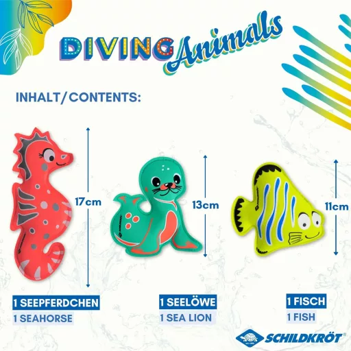 Schildkröt Neopren Set životinja za ronjenje, 3 komada - za vodeni trening