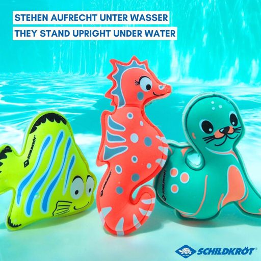 Schildkröt Neoprén Búvárkodó Állatok 3 db-os Szett - Vízi Edzéshez