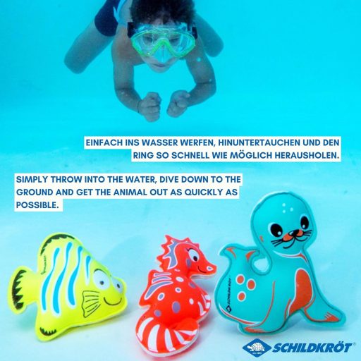 Schildkröt Neoprén Búvárkodó Állatok 3 db-os Szett - Vízi Edzéshez