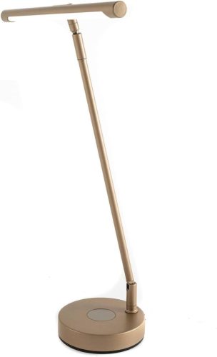 BootyBay IN78LEDKLG1 Hliníková klavírna lampa so 78 LED diódami - Stolná lampa s bezdrôtovým nabíjaním, stmievačom, USB-A portom, matná A