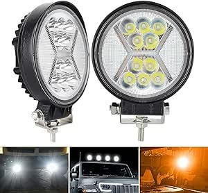 Proiector LED de lucru rotund, 4", 36W - Impermeabil IP67, 12V