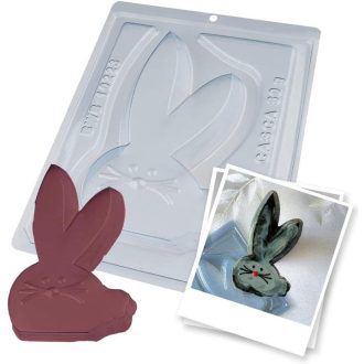   Silikónová forma v tvare zajaca na horúcu čokoládu - 3-dielna súprava BWB
