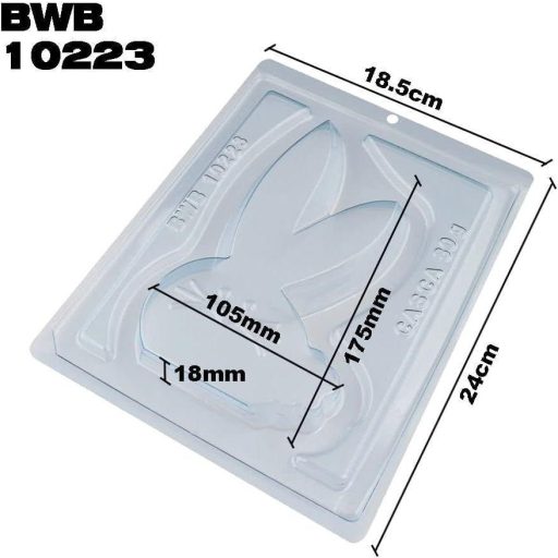 Silikónová forma v tvare zajaca na horúcu čokoládu - 3-dielna súprava BWB