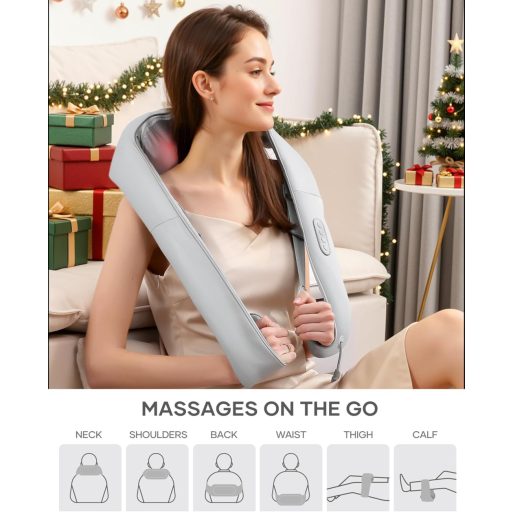 Careboda Shiatsu Nyak és Váll Masszírozó Melegítéssel, Mélymasszázs Izomfájdalom Enyhítéshez