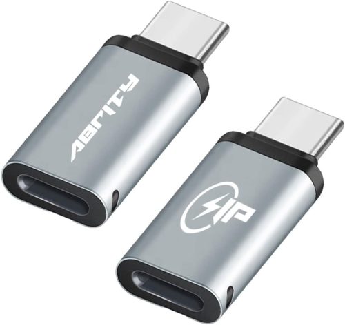 Adaptor Apple iPhone 15 Lightning la USB-C, 2 bucăți - Convertor de încărcare rapidă și transfer de date