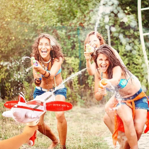 Vodná pištoľ v tvare lietadla - Pre letnú zábavu