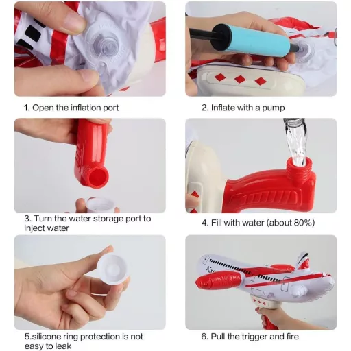 Vodná pištoľ v tvare lietadla - Pre letnú zábavu