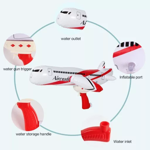 Vodná pištoľ v tvare lietadla - Pre letnú zábavu