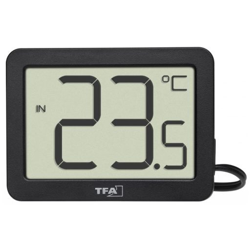 TFA Dostmann digitális beltéri-kültéri hőmérő vízálló szenzorral, max-min értékek, mágnes