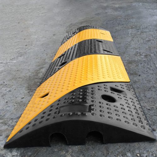 uyoyous Protecție Cabluri cu 2 Canale - 100 x 30 x 6 cm, Rampă de Protecție Furtun, pentru Protecția Cablurilor Externe, Canal de Cablu Rezistent la Trecere