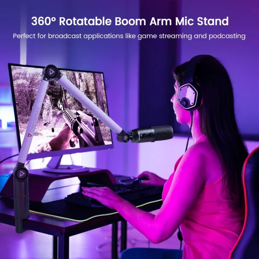 Stativ microfon THRONMAX S5 cu braț pivotant, reglabil la 360°