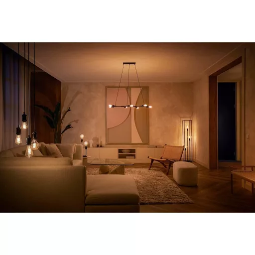 Philips Hue White E27 Filament LED izzó 550 lm, dimmelhető okos lámpa