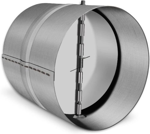 WeCooper DN 100 mm Visszaáramlás-gátló Szelep Szellőzőcsőhöz - Alumínium Acél Ötvözet, Ezüst Színű, 160g