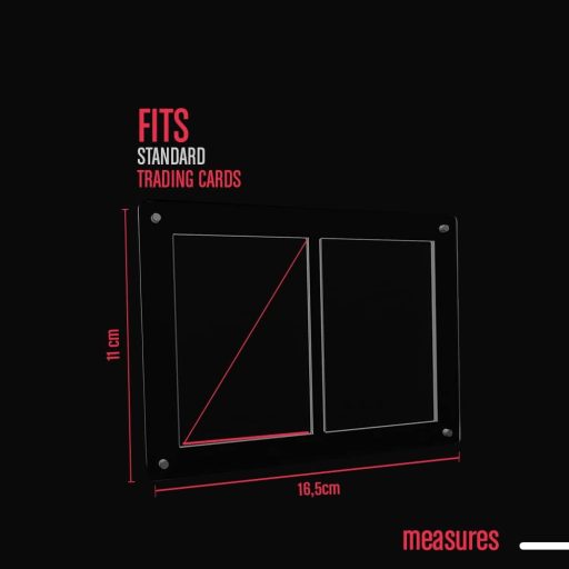 MAGIC SELECT Magnetický obal na karty - Priehľadný akrylový ochranný rámček pre karty s hrúbkou 35PT - S UV ochranou pre Pokémon a zberateľské karty