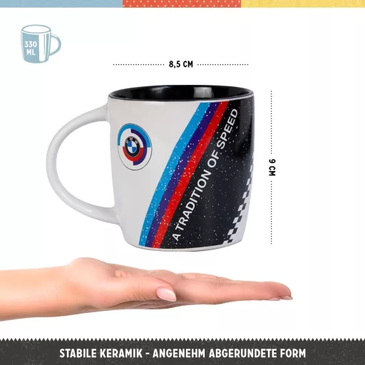 Nostalgic-Art BMW Motorsport Retro Kávésbögre 330ml Vintage Kerámia Ajándék