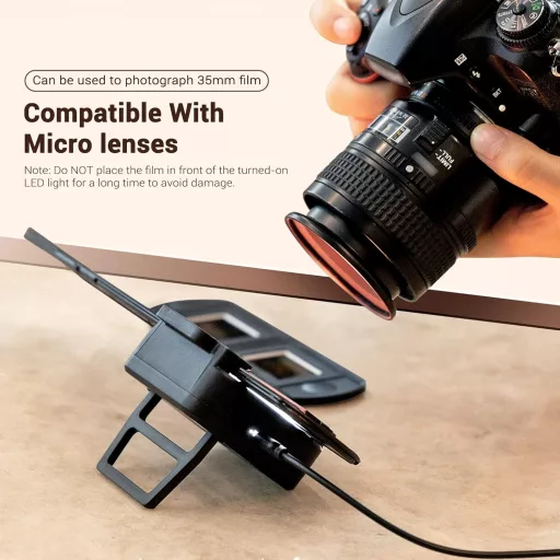JJC ES-2 Filmszkennelő Adapter 35mm Negatívhoz USB LED Megvilágítással