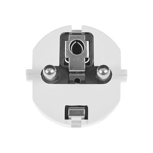 Fișă Schuko KEL Albă 16A 250V Cu Contact de Împământare Protecție IP20