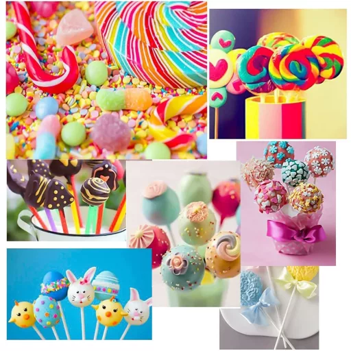GKZB Cake Pop Tartó 2db, 15 Lyukas Lollipop Állvány Celofán Zacskóval