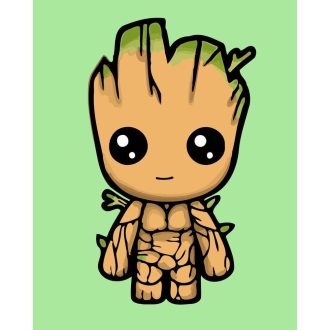 Groot Anime Slikarski Set - DIY Kreativni Set za Početnike