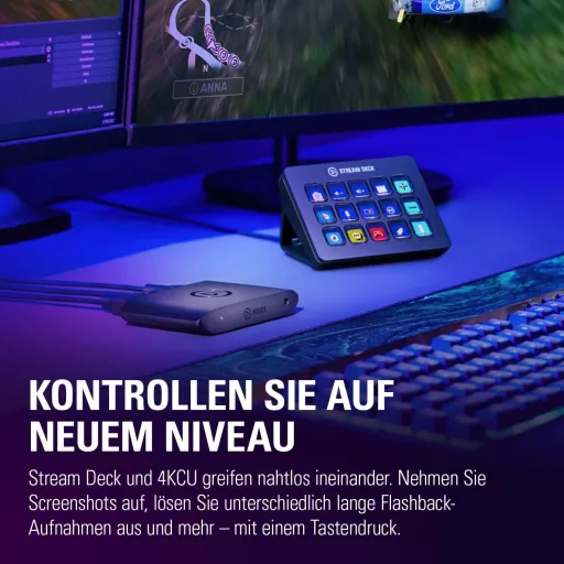 Elgato HD60 X Dispozitiv de Captură Video - Streaming 1080p60 HDR10/4K30 cu Latență Scăzută pentru PS5, Xbox Series, PC și Mac, Compatibil OBS