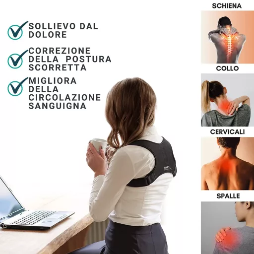 TECH THERAPEUTICS Hátfájás Elleni Testtartás Korrektor Vállak Egyenesítő