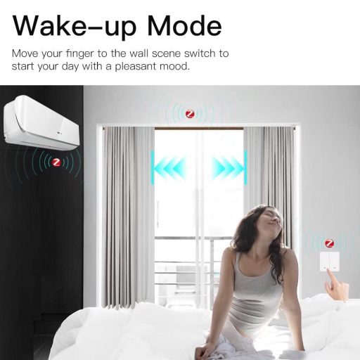 Bezdrôtový inteligentný prepínač MOES Tuya ZigBee s 9 scénami, diaľkové ovládanie napájané batériou pre automatizáciu inteligentnej domácnosti